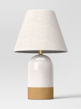 Ceramic Table Lamp Cream/Tan - Room Essentials